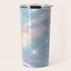 Iridescent Water Glow with Pastel Sparkle Reflections Travel Mug Gallery Image 1