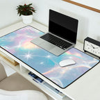 Iridescent Water Glow with Pastel Sparkle Reflections Desk Mat Gallery Image 2