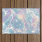 Iridescent Water Glow with Pastel Sparkle Reflections Outdoor Rug Gallery Image 1