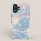 Iridescent Water Glow with Pastel Sparkle Reflections iPhone Case Gallery Image 1