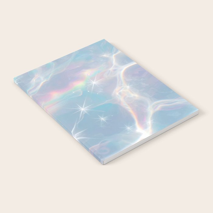 Iridescent Water Glow with Pastel Sparkle Reflections Notebook Gallery Image 1