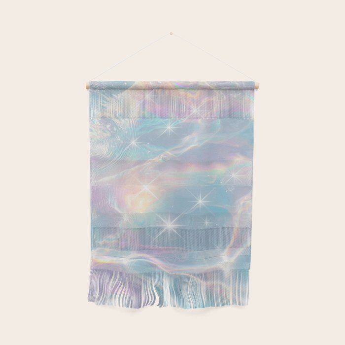 Iridescent Water Glow with Pastel Sparkle Reflections Wall Hanging Gallery Image 1