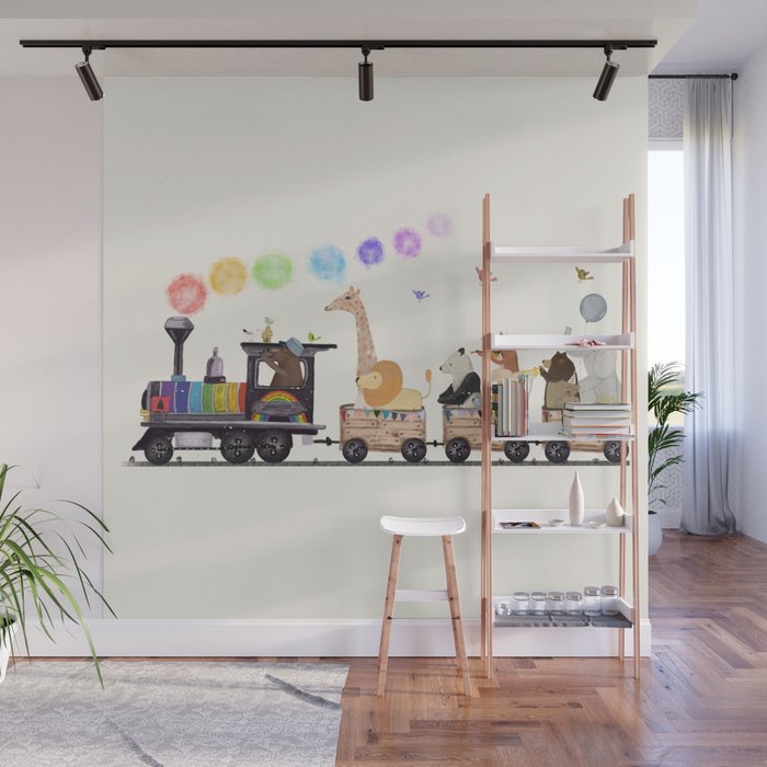 the rainbow train Wall Mural Gallery Image 1