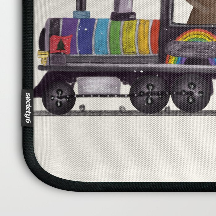 the rainbow train Laptop Sleeve Gallery Image 3