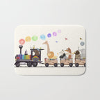 the rainbow train Bath Mat Gallery Image 1