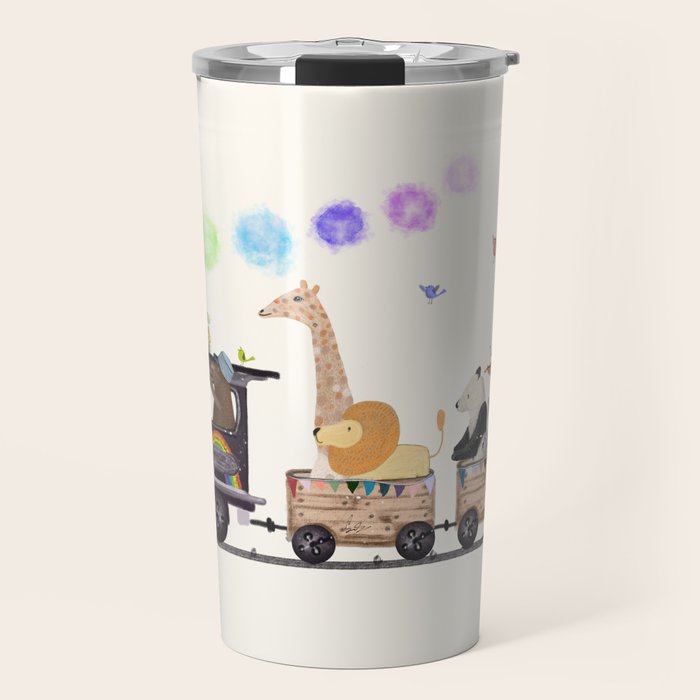 the rainbow train Travel Mug Gallery Image 1
