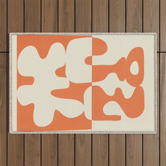 Duality in Motion 3 Outdoor Rug Gallery Image 1