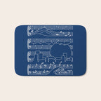 The Moonlight Sonata Blue Bath Mat Gallery Image 1