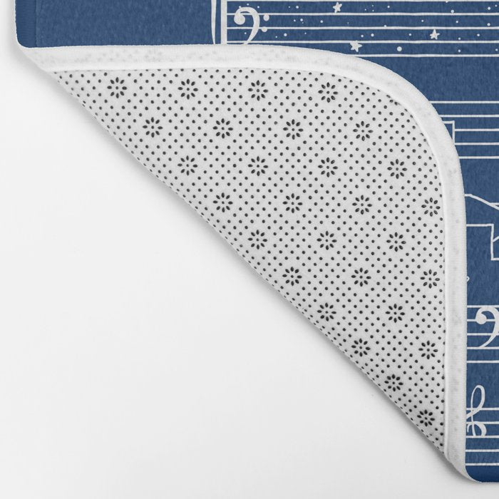 The Moonlight Sonata Blue Bath Mat Gallery Image 2
