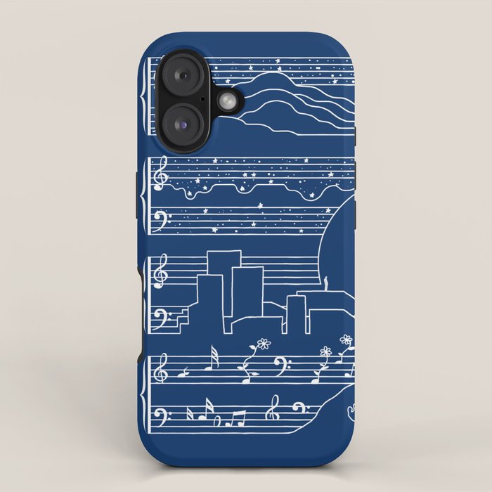 The Moonlight Sonata Blue iPhone Case Gallery Image 1
