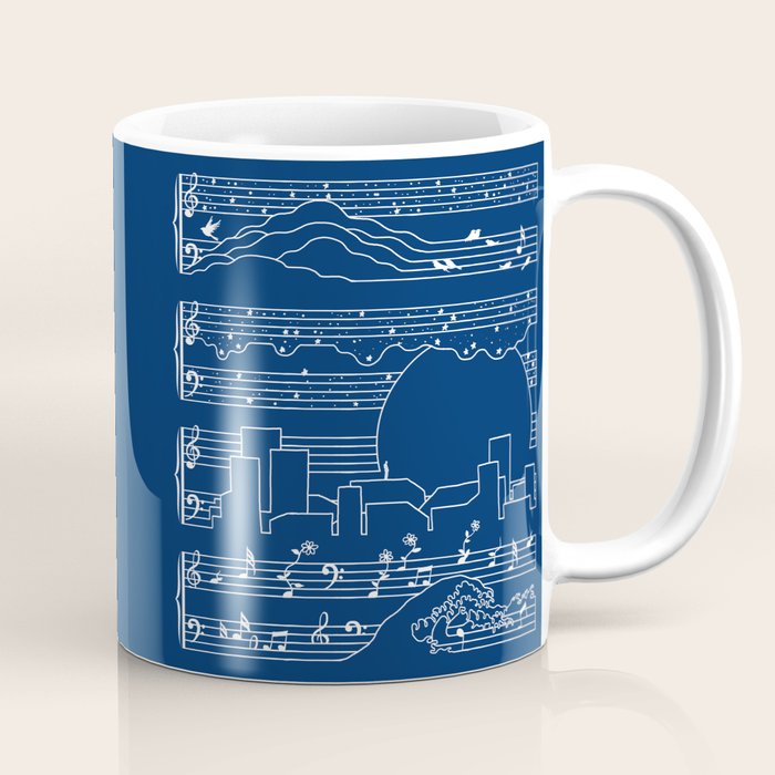 The Moonlight Sonata Blue Coffee Mug Gallery Image 1