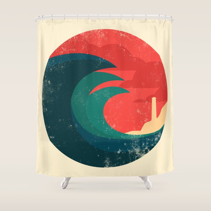 The wild ocean Shower Curtain Gallery Image 1