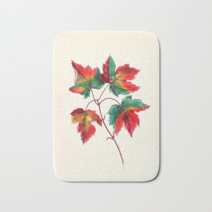 Red maple by Clarissa Munger Badger, 1859 (benefitting The Nature Conservancy) Bath Mat Gallery Image 1