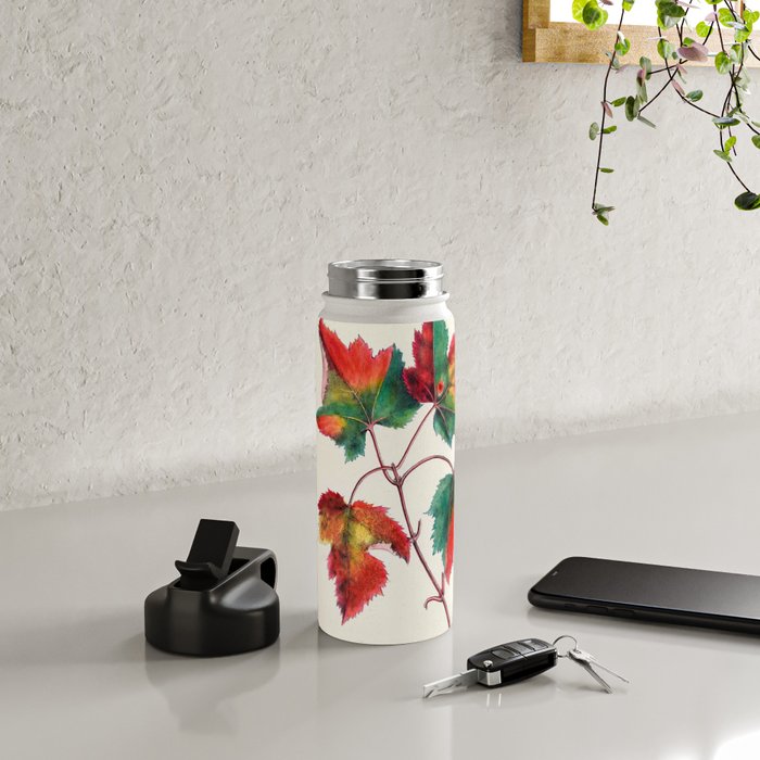 Red maple by Clarissa Munger Badger, 1859 (benefitting The Nature Conservancy) Water Bottle Gallery Image 5