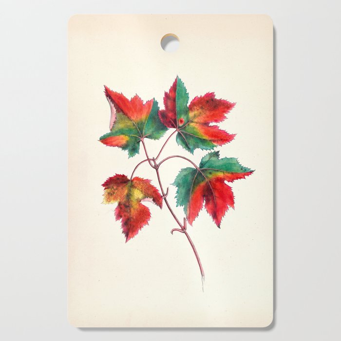 Red maple by Clarissa Munger Badger, 1859 (benefitting The Nature Conservancy) Cutting Board Gallery Image 1