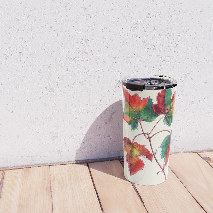 Red maple by Clarissa Munger Badger, 1859 (benefitting The Nature Conservancy) Travel Mug Gallery Image 4