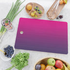 FUSCHIA pink to violet purple Gradient Ombre painted appearance Cutting Board Gallery Image 2