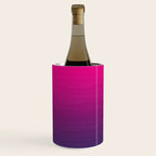 FUSCHIA pink to violet purple Gradient Ombre painted appearance Wine Chiller Gallery Image 1