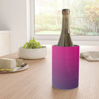 FUSCHIA pink to violet purple Gradient Ombre painted appearance Wine Chiller Gallery Image 4