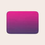 FUSCHIA pink to violet purple Gradient Ombre painted appearance Bath Mat Gallery Image 1