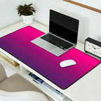 FUSCHIA pink to violet purple Gradient Ombre painted appearance Desk Mat Gallery Image 2