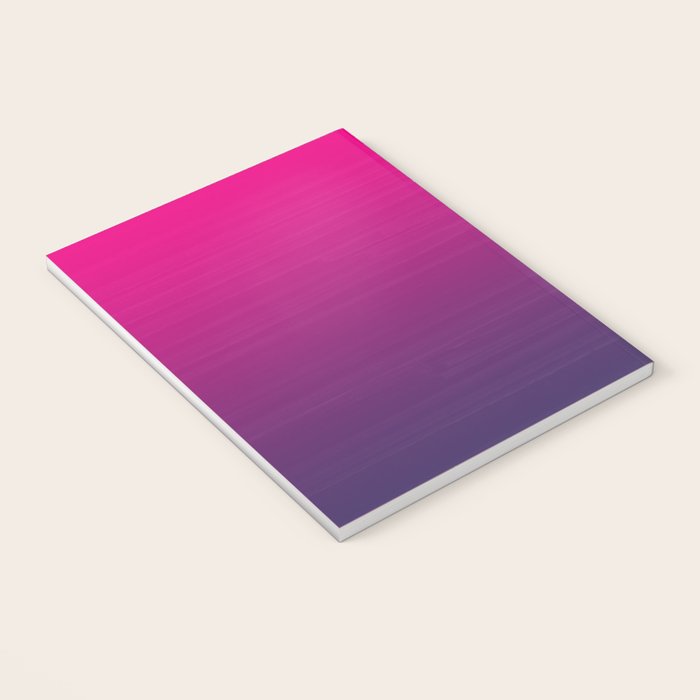 FUSCHIA pink to violet purple Gradient Ombre painted appearance Notebook Gallery Image 3
