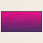 FUSCHIA pink to violet purple Gradient Ombre painted appearance Desk Mat Gallery Image 3