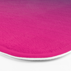FUSCHIA pink to violet purple Gradient Ombre painted appearance Bath Mat Gallery Image 3