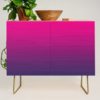 FUSCHIA pink to violet purple Gradient Ombre painted appearance Credenza Gallery Image 1