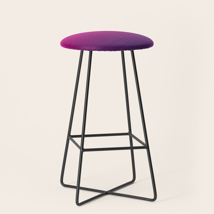FUSCHIA pink to violet purple Gradient Ombre painted appearance Stool Gallery Image 1