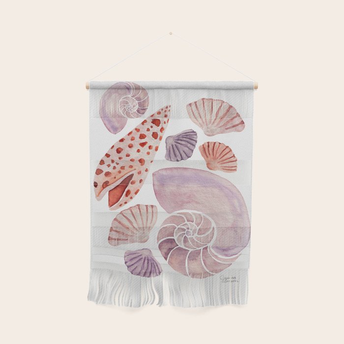 Watercolor Seashells Wall Hanging Gallery Image 1