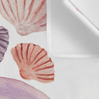 Watercolor Seashells Wall Tapestry Gallery Image 3