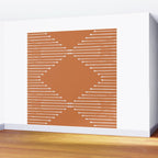Geo (Terracotta Orange) Wall Mural Gallery Image 2