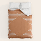 Geo (Terracotta Orange) Comforter Gallery Image 6