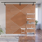 Geo (Terracotta Orange) Wall Mural Gallery Image 1
