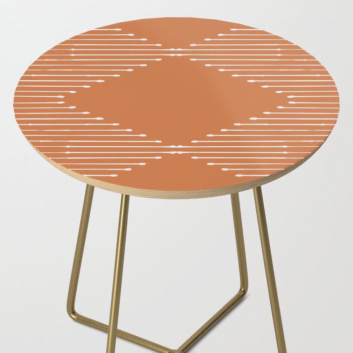 Geo (Terracotta Orange) Side Table Gallery Image 2
