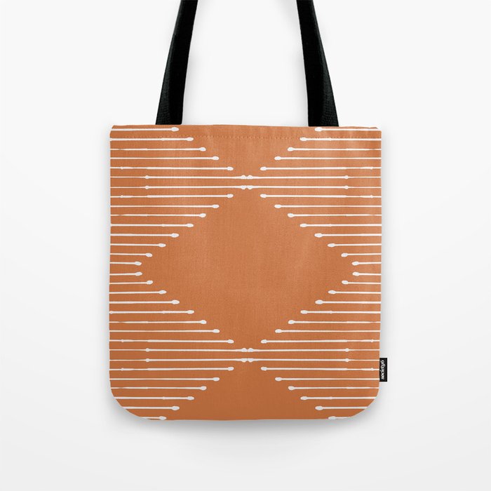 Geo (Terracotta Orange) Tote Bag Gallery Image 1