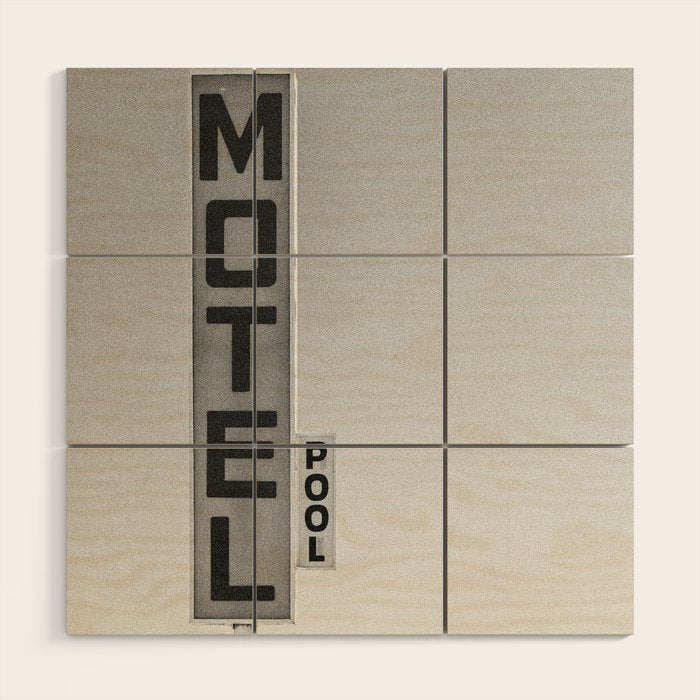 MOTEL Wood Wall Art Gallery Image 1