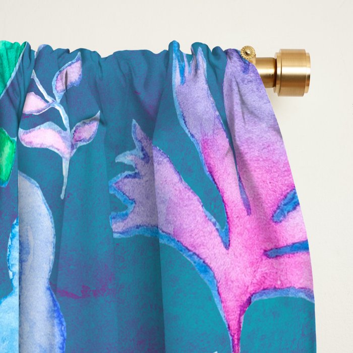 Beautiful Exotic Paisley Summer Floral Window Curtain Gallery Image 2