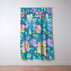 Beautiful Exotic Paisley Summer Floral Window Curtain Gallery Image 3