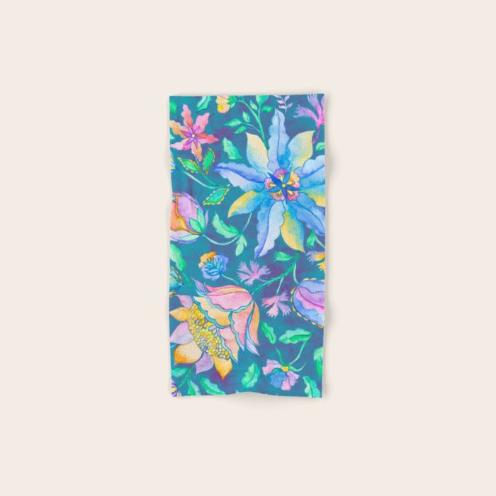 Beautiful Exotic Paisley Summer Floral Bath Towel Gallery Image 1