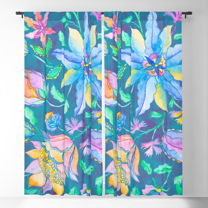Beautiful Exotic Paisley Summer Floral Window Curtain Gallery Image 5