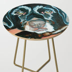 Daisy the Black Lab Dog Portrait Side Table Gallery Image 2