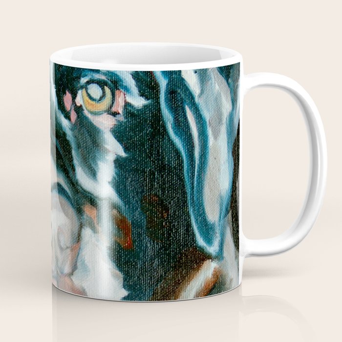 Daisy the Black Lab Dog Portrait Coffee Mug Gallery Image 1