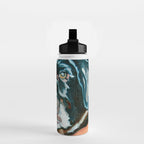 Daisy the Black Lab Dog Portrait Water Bottle Gallery Image 2