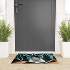 Daisy the Black Lab Dog Portrait Welcome Mat Gallery Image 3