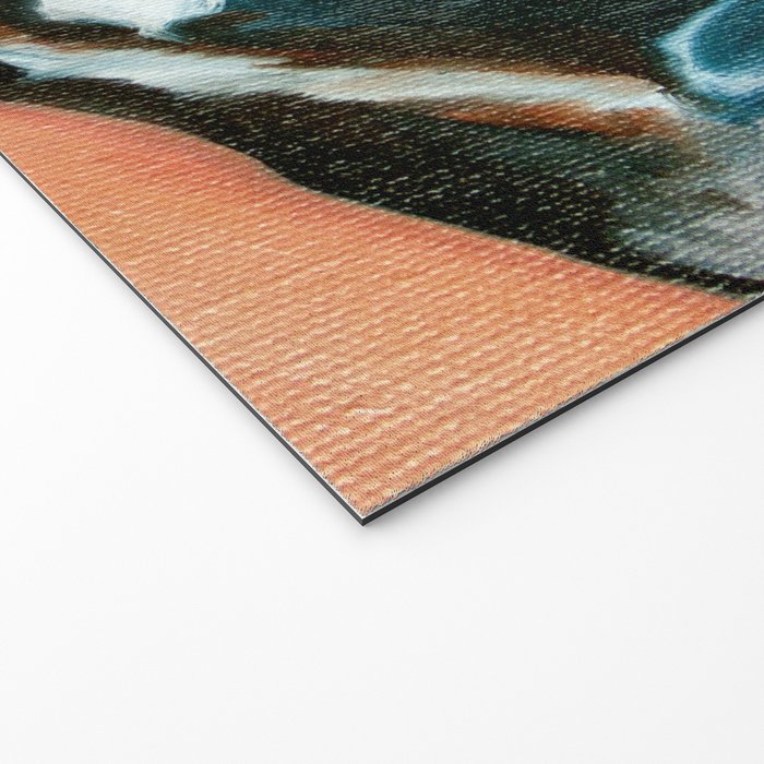 Daisy the Black Lab Dog Portrait Welcome Mat Gallery Image 2