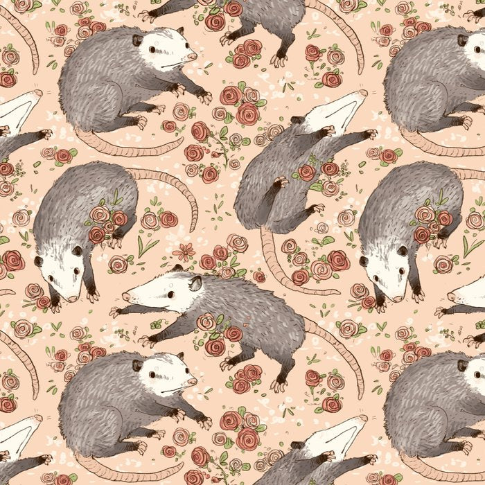 Opossum and Roses Coffee Mug Gallery Image 2