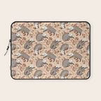 Opossum and Roses Laptop Sleeve Gallery Image 1