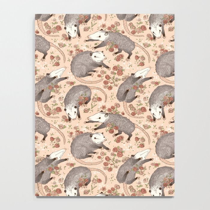 Opossum and Roses Notebook Gallery Image 4